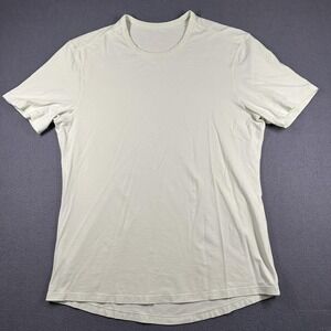 Lululemon Shirt Mens Medium Light Green Short Sleeve Crewneck Performance Tee